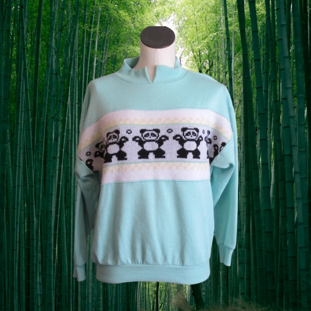 Vintage 90s Panda Sweat Shirt
